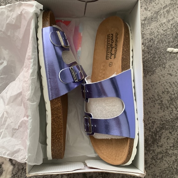 NIB Moshulu Danube Metallic Lavender Sandals size Eur 41/ US 9 - Picture 5 of 11